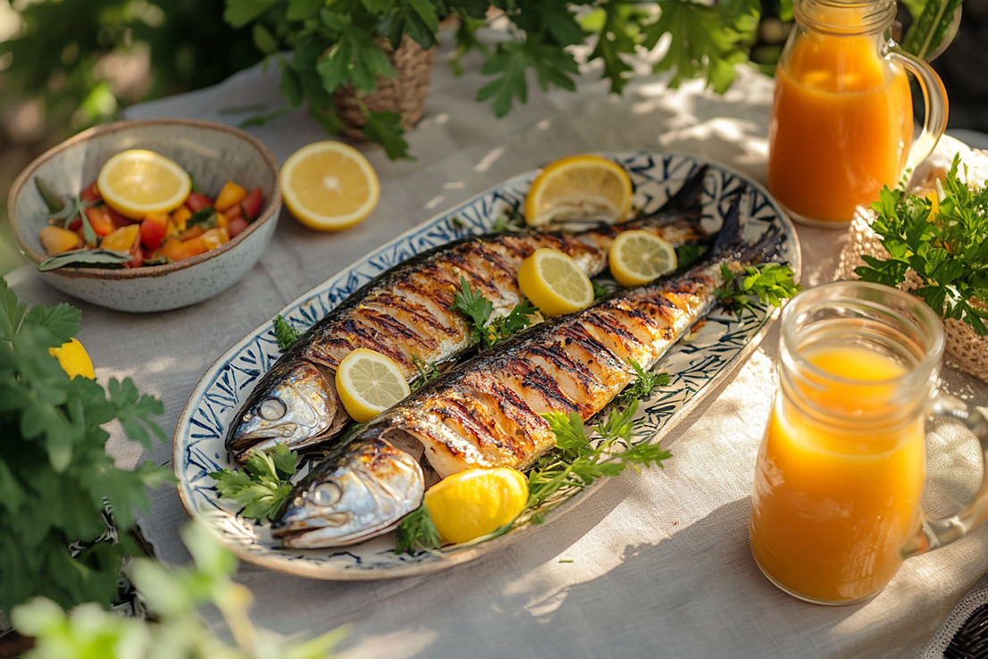 Wie serviert man gegrillte Makrele?